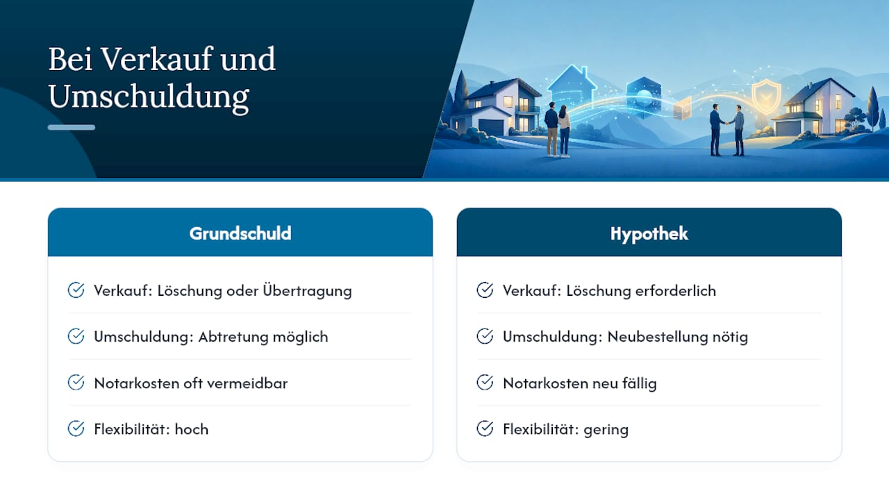 Was ändert sich bei Eigentümerwechsel oder Umschuldung? — overview diagram