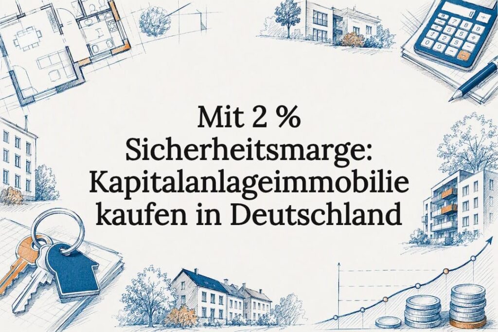 Grobe Titelkarte zur Immobilienanlage